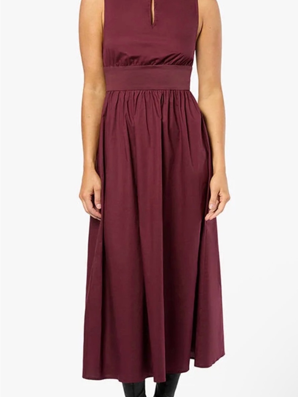 WeWoreWhat Burgundy Sleeveless Maxi Dress